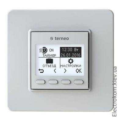 Терморегулятор для тёплого пола Terneo pro с недельным программатором и встроенным датчиком, 5...35 С, 220-230 V AC