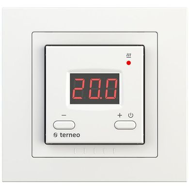 Терморегулятор для тёплого пола Terneo st unic, Белый, 5...40 С, 220-230 V AC
