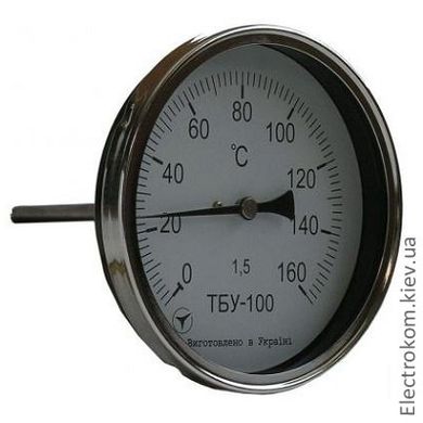 Термометр биметаллический ТБУ-100/50 -35...+60°С осевой