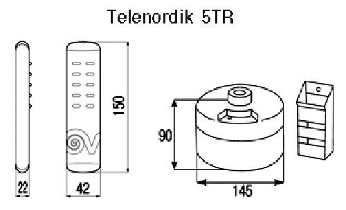 Дистанционный пульт Telenordik 5TR Vortice