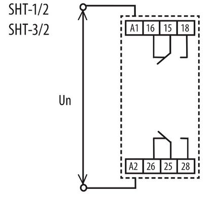 Таймер цифровой SHT-1/2, 220-230 V AC
