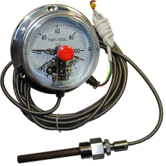 Термометр манометрический ТМП-100С, 0...120 С, 2,5 м