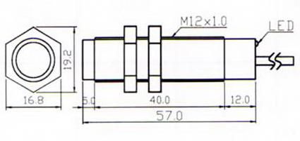 Датчик индуктивный PM12-04N