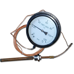 Термометр манометрический ТМП-160, 0...120 С, 6 м