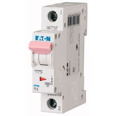 Автоматичний вимикач PL6-D16/1 Eaton (286545)