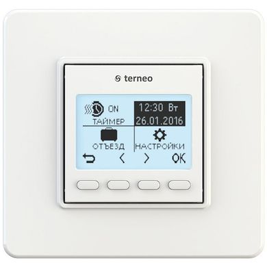 Терморегулятор для тёплого пола Terneo pro с недельным программатором, Белый, 5...60 С, 220-230 V AC