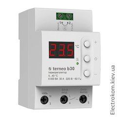 Терморегулятор для теплої підлоги Terneo b30, 5...40 С, 220-230 V AC