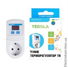 Терморегулятор в розетку Tessla TR Time, -5...40 С, 220-230 V AC